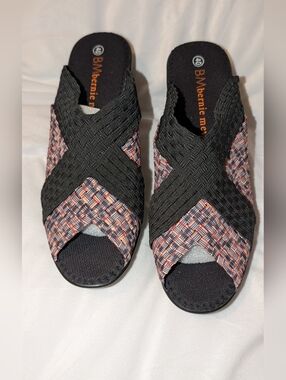 Bernie Mev Slip-On Open Toe Wedge Bernadette Multicolor Size 40 NWOB